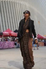 Calligraphy finest tiedye ikat global iconic saree