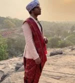 Tree of life mulberry silk saree