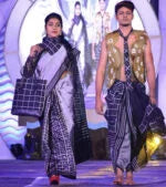 Literacy series Odia calligraphy tiedye ikat finest mulberry silk saree