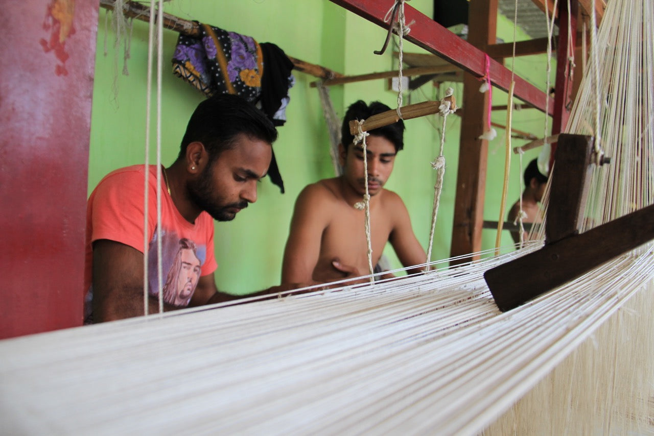 Abstract calligraphy tiedye ikat mulberry silk saree