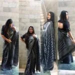 Calligraphy finest tiedye ikat Odia saree