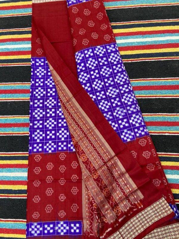 red blue saree (2)