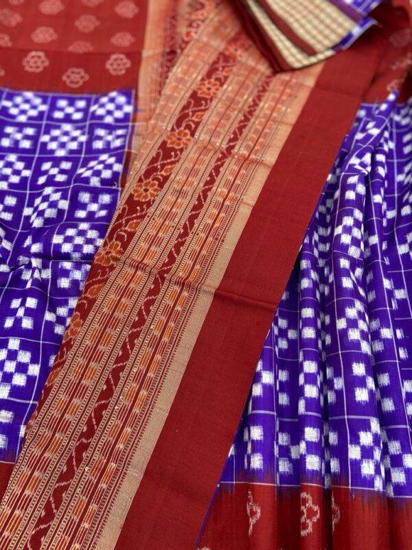 red blue saree (4)