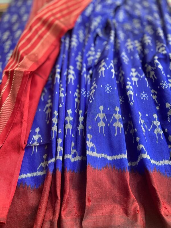 saree blue (3)
